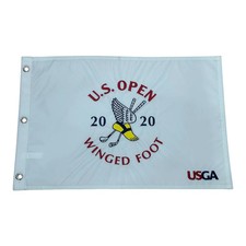 2020 U.S. Open Winged Foot (White Embroidered) Unsigned Golf Pin Flag - Bryson D picture