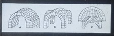 Barrel Vault, Groin Vault (Above And Below), Drawing, Magic Lantern Glass Slide picture