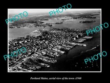 Portland Maine Aerial View Of The Town c1940 Old Large Historic Photo picture