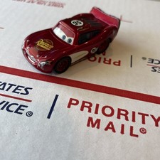 Disney Pixar Cars Diecast Vehicle - Shiny Metallic Lightning McQueen picture