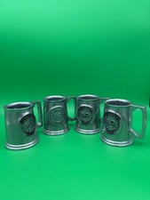 Lot 4 Vintage AACA Antique Automobile Club Award Mugs Pewtarex Style Aluminum picture