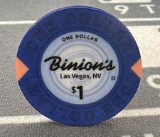 🎰🎲$1 Binions Casino Chip Las Vegas NV 1 Of 11 Downtown Properties🎲🎰 picture