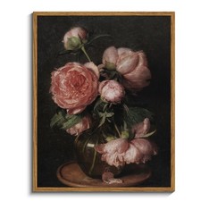 InSimSea Framed Canvas Prints Peony Botanical Wall Art 11