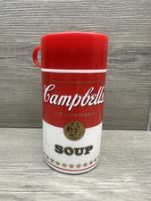 Campbell's Condensed Soup Plastic Travel Mug with Lid Red White picture