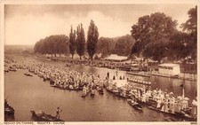 POSTCARD HENLEY ON THAMES REGATTA COURSE ANIMATED SCENE picture