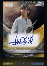 Digital 2025 Topps SW Luke Skywalker Auto Gold Galactic Dust Ref /50 Legendary picture