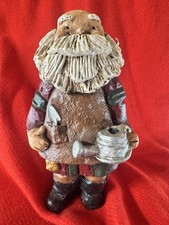 Vintage Gardener Santa Figurine 5.75
