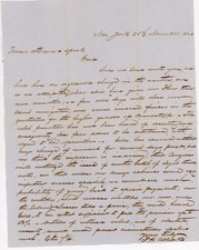 1862 Civil War Era Letter NYC Business Flour Trade Gold rebel privateer Tender picture