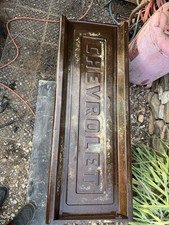Antique 60’s Model Chevy Tailgate In Almost Perfect Condition picture