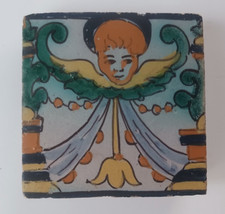 Antique Portuguese Tile - Polychrome Glazes picture