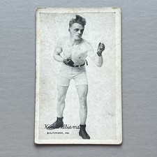 1923 Boxing Greats KID WILLIAMS Exhibit Co BOXER PHOTO RPPC Baltimore MD ANTIQUE picture