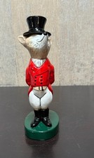 Vintage Scott Prod Fox Bottle Opener Figurine Equestrian Hunt Decor 7.75