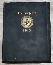 1915 Vintage Boston University Sargent Yearbook Signed By Founder D.A. Sargent picture