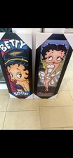 2 New Sleek Design Black Framed Betty Boop pictures 15.5 X 39.5 Wall Art Office picture