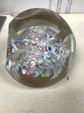 RARE Close pack Millefiori Glass Paperweight  picture
