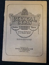 REVIVAL GEMS Book No. Three 1929 GOSPEL HYMNAL SAMUEL W. BEAZLEY & SON, Chicago picture