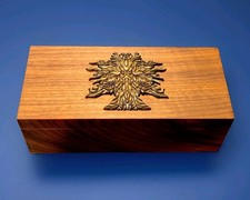 Rare Rebirth Solid Walnut Wood Playing Card 12 Deck Box ARK  picture