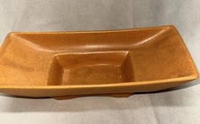 Vintage McCoy Rare Color Orange Pottery Planter USA on bottom 1602 inside picture