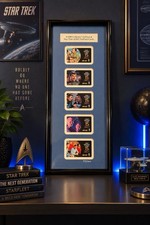 1998 STAR TREK Original Lot 5 AT&T Prepaid Cards MATTED & FRAMED # 593/1000 picture