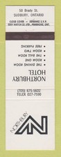 Matchbook Cover - Northbury Hotel Sudbury ON picture