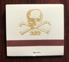 Yale Secret Society Skull & Bones #322 Fraternity Matchbook picture