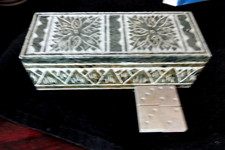 Vintage Soapstone Mini Domino set In Soapstone Box picture