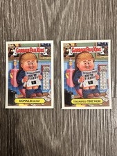 2004 Topps Garbage Pail Kids ~ Donald Dump & Trumped Trevor 7a & 7b (BOTH) Trump picture