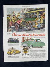 Magazine Ad* - 1953 - Ethyl Gasoline - 1909 Hudson picture