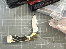 STEEL WARRIOR SW-405WABS Winter Bone Choctaw Chief Lockback Knife w Sheath NIB picture