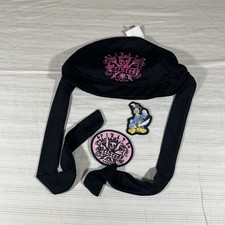 VTG Disney World Pirates Of The Caribbean Pirate Princess Bandana Patches HTF L1 picture
