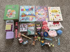 Huge Kawaii & Hello Kitty/Toy Lot/Books, Keychains, Watch,Calculator & More picture