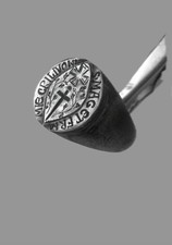 Unique Medieval Silver Signet Ring from a Member of the Livonian Order picture