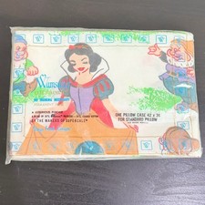 Vintage Wamsutta Disney Snow White Seven Dwarfs Pillowcase New NIP Standard picture