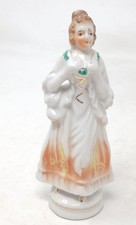 Porcelain Occupied Japan Lady Figurine 4.1/8