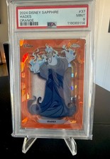 Topps Disney 2024 Sapphire Hades Orange #37 PSA 9 /25 MINT Hercules picture