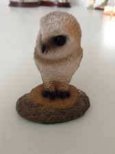 Vintage P J Dutt Owl Figurine, Hand Painted Resin Sculpture Devon picture