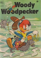 52313: DELL COMICS WOODY WOODPECKER #336 Fine Minus Grade picture