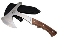 Cactus Jack Solid Steel Wood Handle Hatchet Axe with Sheath Made in USA picture