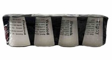 Shot Glasses Set Of 4 Collectibles “PLASTERED, WASTED, DRUNK, TIPSY” Brand New picture