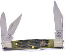 Hen & Rooster Int Whittler Antique Green Folding 1.4116 Pocket Knife 123AGB picture