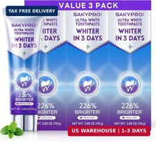 SAKYPRORAL Purple Whitening Toothpaste for Teeth Whitening, Fluoride Free & Pero picture
