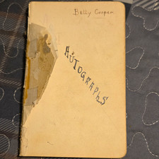 Antique Autograph Book Inscribed to Betty, St. Joseph’s C.S. Toronto 1935-39 picture