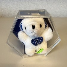 Vintage Moonlight Musk Eau De Perfum Teddy Bear w/ Display Case 1990 DuCAIR picture
