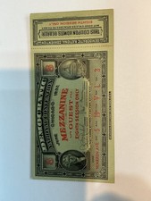 1932 Democratic Convention Ticket F.D.R. Stub still attached Beautiful picture