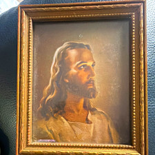 Christianity Framed Portrait Print of Jesus Christ Religious Wall Art picture