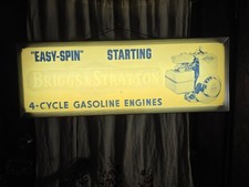 VINTAGE ORIGINAL ANTIQUE GAS OIL GENERAL STORE BRIGGS & STRATTON SIGN picture