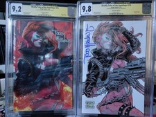 Gunslinger Spawn 16 CGC 9.8 & 9.2 Signed McFarlane Artgerm SDCC Virgin Set picture