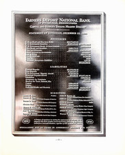 Farmers Deposit National Bank Pittsburgh Pa Statement 1935 Vtg Magazine Print Ad picture