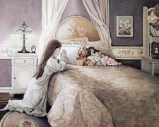Catholic print picture - GIRL PRAYING - 8