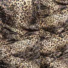 Vintage Leopard Faux Fur Fabric Velboa Minky Plush 6 Yd Lot Upholstery Cheetah picture